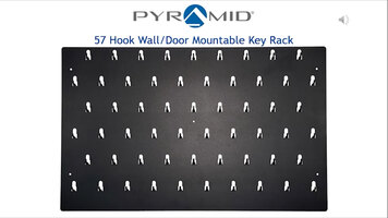 Pyramid 57 Hook Wall / Door Mountable Key Rack