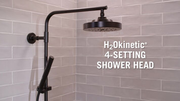 H2OKinetic 4-Setting Slide Bar Handshower H2OKinetic 4-Setting Slide Bar Handshower