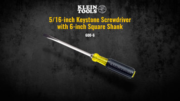 5/16-Inch Keystone Screwdriver with 6-Inch square shank (6006) Overview 5/16-Inch Keystone Screwdriver with 6-Inch square shank (6006) Overview