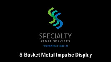 5 Basket Metal Merchandiser Display - Item #2361 Overview 