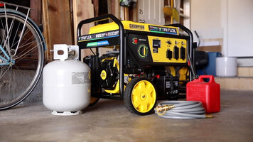 Champion 6500-Watt Tri-Fuel Portable Generator with Electric Start and CO Shield® (Overview 201169) Champion 6500-Watt Tri-Fuel Portable Generator with Electric Start and CO Shield® (Overview 201169)