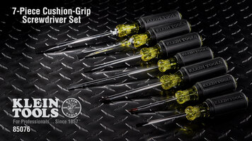 Klein Tools' 7-Piece Cushion-Grip Screwdriver Set Overview