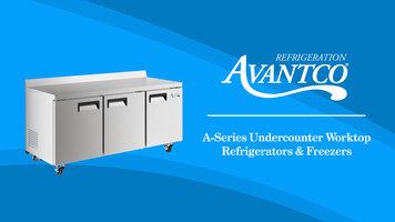Avantco A-Series Refrigerators and Freezers 
