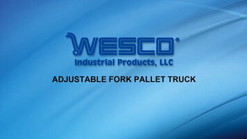 Wesco Adjustable Pallet Truck Overview