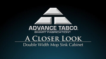 Advance Tabco Double Width Mop Sink Cabinet