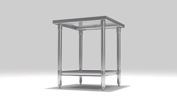 Winholt All Welded Stainless Steel Knock-Down Table Assembly Instructions