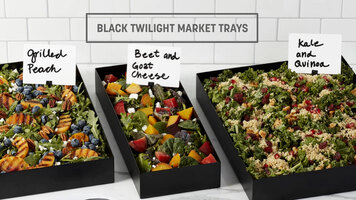 American Metalcraft Black Twilight Market Trays American Metalcraft Black Twilight Market Trays