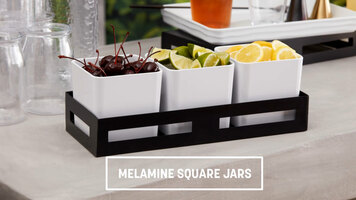 American Metalcraft Melamine Square Jars American Metalcraft Melamine Square Jars