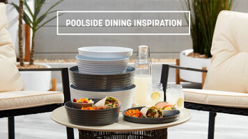 American Metalcraft Poolside Service Collection American Metalcraft Poolside Service Collection
