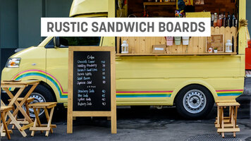 American Metalcraft Rustic Sandwich Boards American Metalcraft Rustic Sandwich Boards