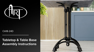 Art Marble CA18-24D Tabletop & Table Base Assembly Instructions