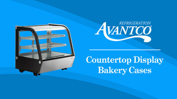 Avantco Countertop Bakery Display Cases