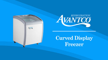 Avantco Curved Top Ice Cream Display Freezers