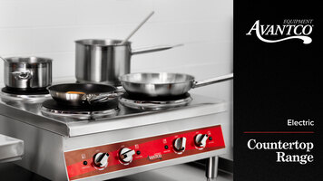 Avantco Countertop Electric Range