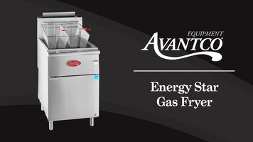 Avantco Energy Star Gas Fryers