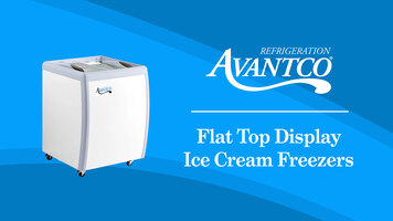 Avantco Flat Top Display Ice Cream Freezers