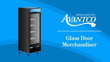 Avantco Glass Door Merchandisers Avantco Glass Door Merchandisers