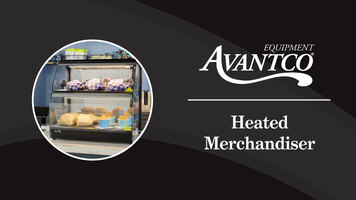Avantco Heated Merchandisers Avantco Heated Merchandisers