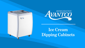 Avantco Ice Cream Dipping Cabinets