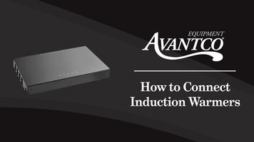 How to Connect Avantco Induction Warmers with Daisy-Chain How to Connect Avantco Induction Warmers with Daisy-Chain