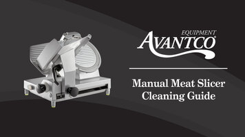 Avantco Manual Meat Slicer Cleaning Instructions Avantco Manual Meat Slicer Cleaning Instructions
