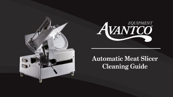 Avantco Automatic Meat Slicer Cleaning Guide