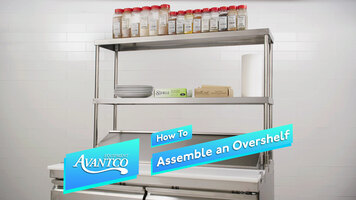 How to Assemble an Avantco Prep Table Overshelf How to Assemble an Avantco Prep Table Overshelf