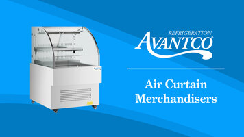 Avantco Horizontal Open Air Curtain Merchandisers