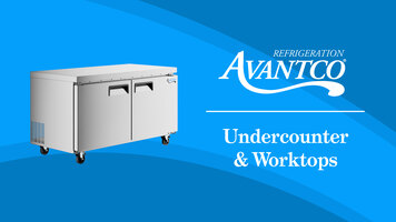 Avantco Undercounter & Worktops