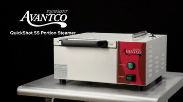 Avantco Quickshot SS Portion Steamer Overview