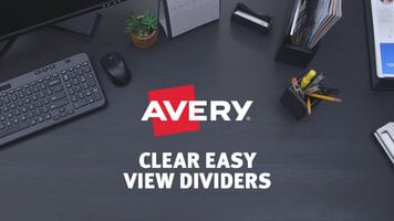 Avery® Clear Easy View Dividers