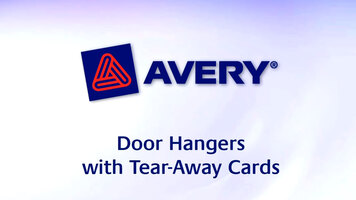 Avery® Door Hangers with Tear-Away Cards