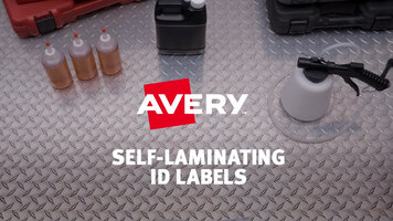 Avery® Easy Align Self-Laminating ID Labels