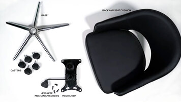 Boss B486 CBK Office Chair Assembly