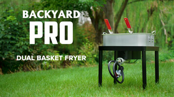 Backyard Pro 18 Qt. Dual Basket Fryer Backyard Pro 18 Qt. Dual Basket Fryer