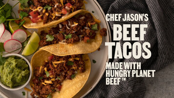 Beef Tacos made with Hungry Planet Beef