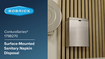 Bobrick B-270 ConturaSeries Surface-Mounted Sanitary Napkin Disposal