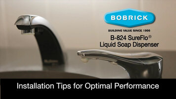 Bobrick B-824 SureFlo Installation