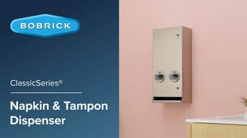 Bobrick ClassicSeries® Napkin & Tampon Dispenser Bobrick ClassicSeries® Napkin & Tampon Dispenser