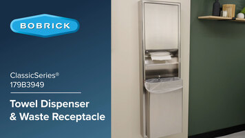 Bobrick  B-3949 ClassicSeries Towel Dispenser / Waste Receptacle