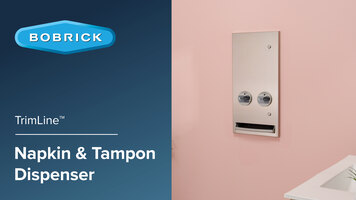 Bobrick TrimLine Series™ Napkin & Tampon Dispenser Bobrick TrimLine Series™ Napkin & Tampon Dispenser