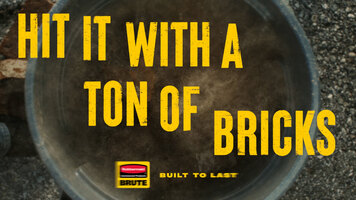 Brute hit with a ton of bricks