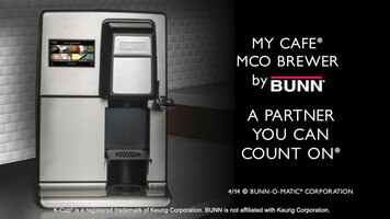 Bunn My Cafe MCO Automatic Brewer