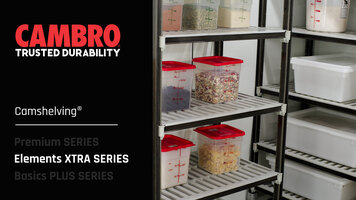 Cambro Camshelving® Elements XTRA Series