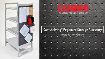 Camshelving Storage Accessory: Pegboard Installation Camshelving Storage Accessory: Pegboard Installation
