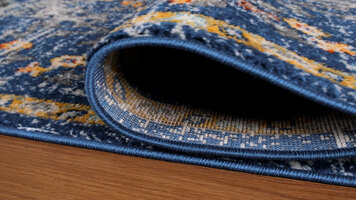 Abani Casa Collection Multicolor Traditional Distressed Floral Area Rug