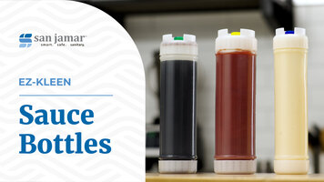 San Jamar EZ-KLEEN Sauce Bottles San Jamar EZ-KLEEN Sauce Bottles