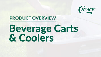 Choice Beverage Carts and Coolers