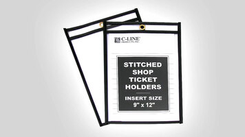 C-Line Products 9x12" Shop Ticket Holders C-Line Products 9x12" Shop Ticket Holders