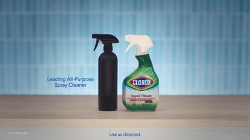 Clorox Clean-Up Cleaner + Bleach vs. Leading All-Purpose Spray Cleaner 